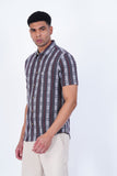 DOBBY STRIPED CASUAL SHIRT