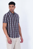 DOBBY STRIPED CASUAL SHIRT
