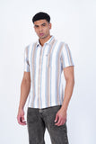 MOCKLENO WHITE STRIPED CASUAL SHIRT