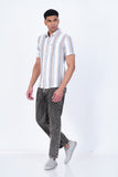 MOCKLENO WHITE STRIPED CASUAL SHIRT
