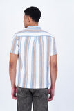 MOCKLENO WHITE STRIPED CASUAL SHIRT