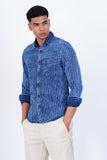DENIM STRIPED CASUAL SHIRT