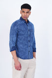 DENIM STRIPED CASUAL SHIRT