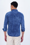 DENIM STRIPED CASUAL SHIRT