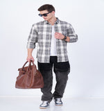 COTTON GRINDLE CHECKED CASUAL SHIRT