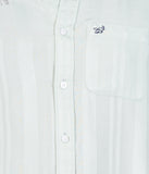 MINT GREEN STRIPE MEN'S CASUAL SHIRT