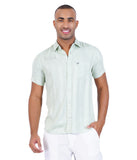 MINT GREEN STRIPE MEN'S CASUAL SHIRT