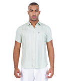 MINT GREEN STRIPE MEN'S CASUAL SHIRT