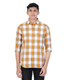 COTTON MUSTED CHECKED CASUAL SHIRT