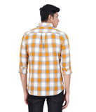 COTTON MUSTED CHECKED CASUAL SHIRT
