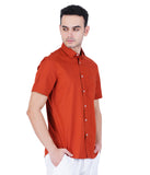 COTTON SOLID CASUAL SHIRT