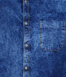 COTTON DENIM SOLID CASUAL SHIRT