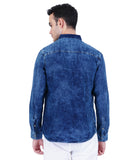 COTTON DENIM SOLID CASUAL SHIRT