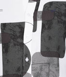 PRINTED WHITE BASED OLIVE CASUAL SHIRT