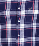 COTTON FLOURESCENT CHECKED CASUAL SHIRT