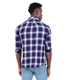 COTTON FLOURESCENT CHECKED CASUAL SHIRT