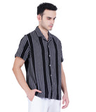 CUBAN COLLAR CASUAL SHIRT