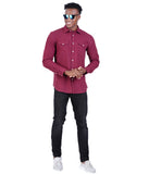 COTTON SOLID MILANGE CASUAL SHIRT