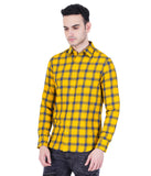 YELLOW NAVY CHECK SHIRT
