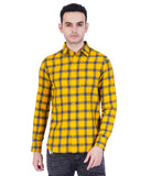 YELLOW NAVY CHECK SHIRT