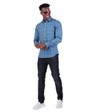 COTTON YARN DYED CHECKED CASUAL SHIRT