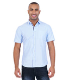 COTTON MILKY BLUE SOLID CASUAL SHIRT