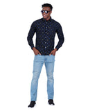 PRINTED SLIM FIT CASUAL SHIRT