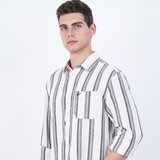 COTTON MOCKLENO STRIPED CASUAL SHIRT