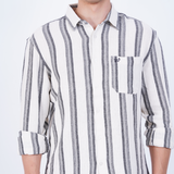 COTTON MOCKLENO STRIPED CASUAL SHIRT
