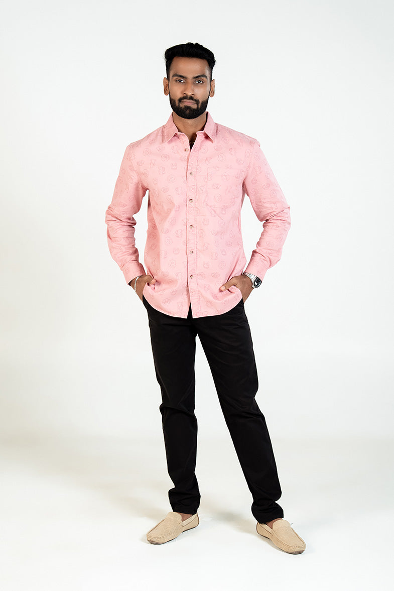 Blush Pink Texture Shirt