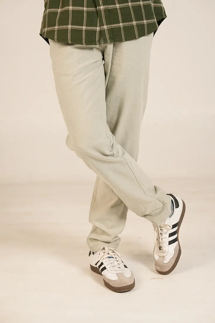 Light Sage Green Cotton Pant