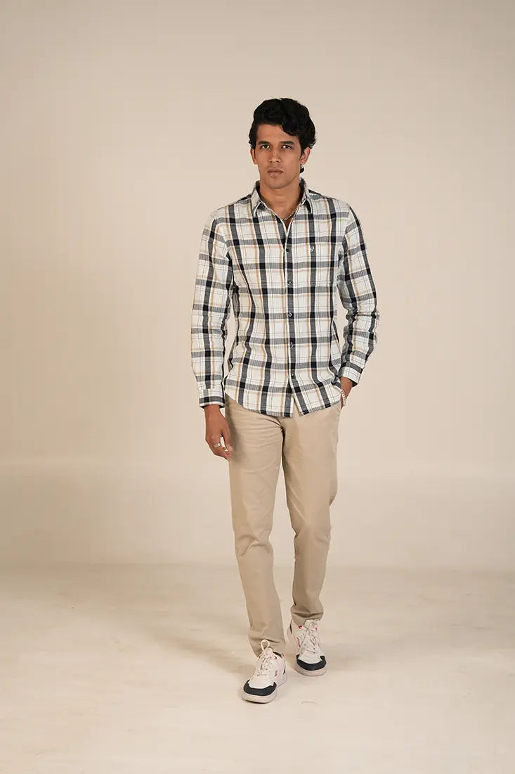 Sandstone Multi-Check Shirt