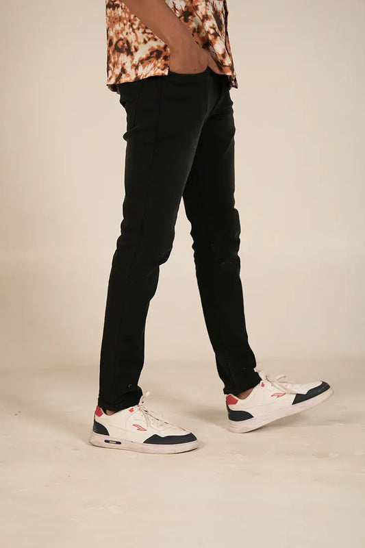 C&S Black Regular Fit Jean