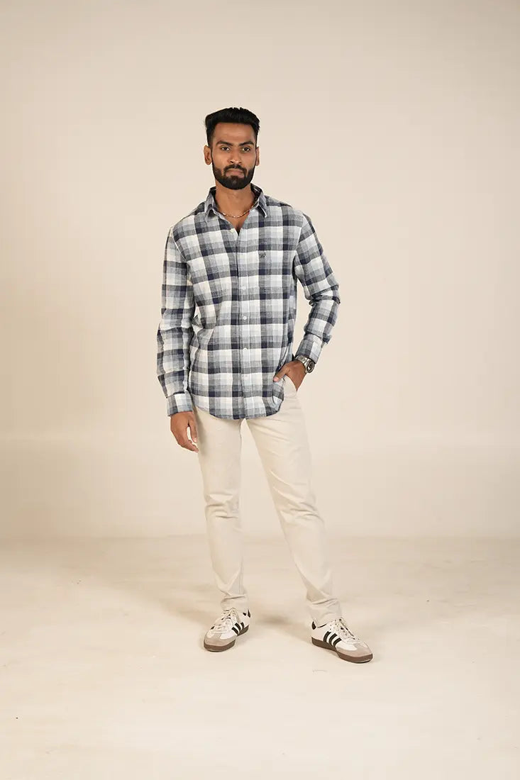 Blue Frost Check Shirt