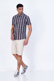 DOBBY STRIPED CASUAL SHIRT