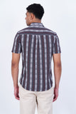DOBBY STRIPED CASUAL SHIRT