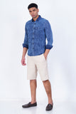 DENIM STRIPED CASUAL SHIRT