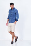 DENIM STRIPED CASUAL SHIRT