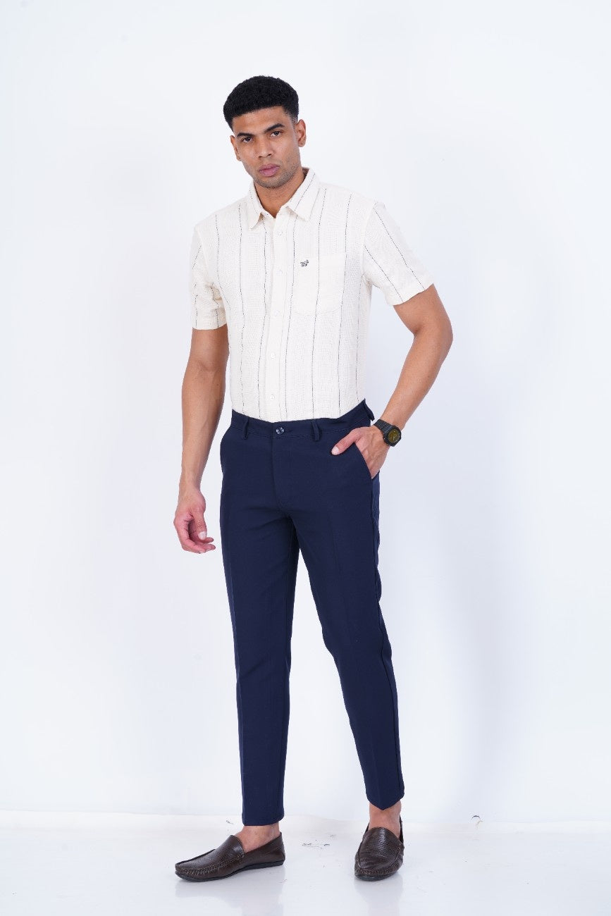 C&S Royal Navy Slim-Fit Formal Trouser