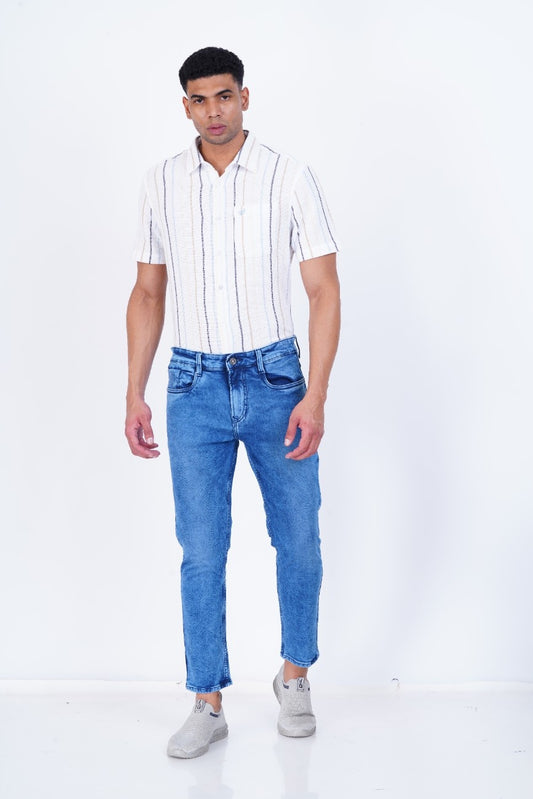 C&S Classic Blue Slim-Fit Jeans