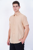 COTTON  CREAM MEN FORMAL SHIRT