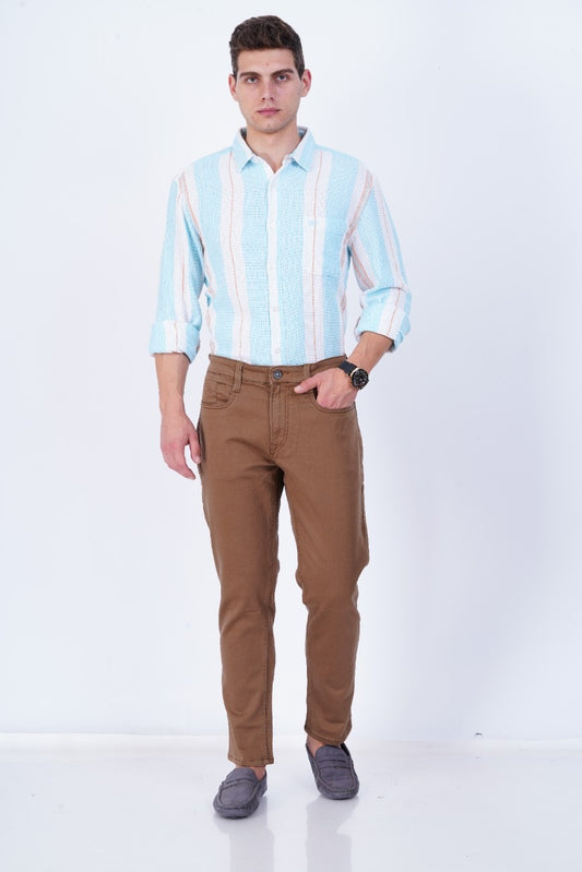 C&S Desert Brown Slim-Fit Jean