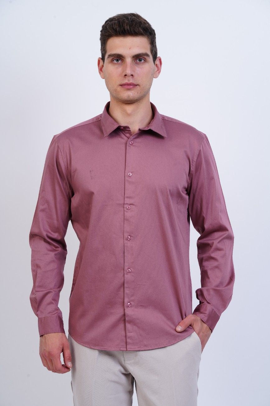 Dusty Rose Classic Solid Shirt
