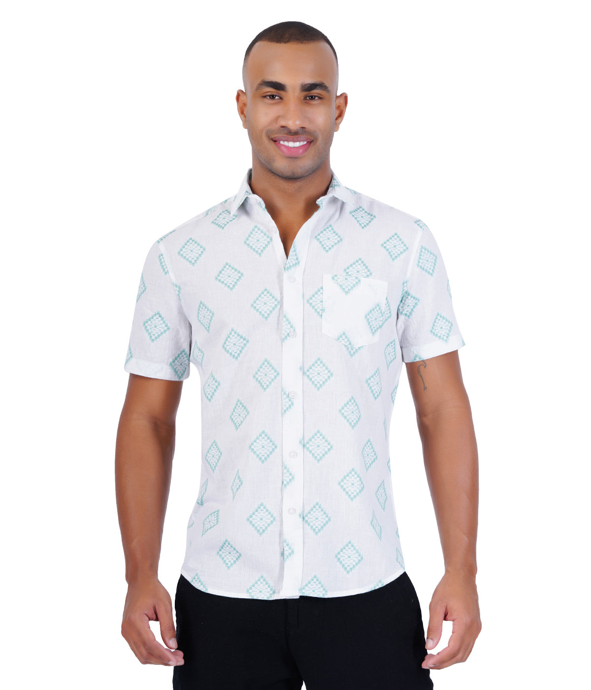 COTTON DOBBY  CASUAL SHIRT