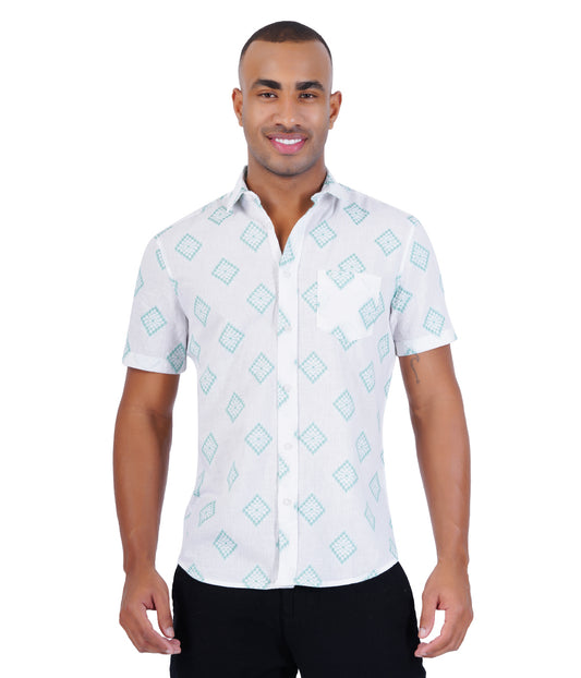 COTTON DOBBY  CASUAL SHIRT