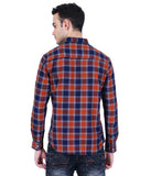 COTTON DENIM CHECKED  CASUAL SHIRT
