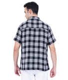 CUBAN COLLAR HONYCOMB  SHIRT