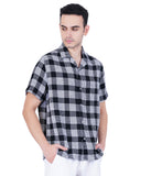 CUBAN COLLAR HONYCOMB  SHIRT