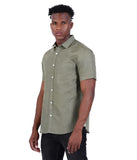 COTTON LINEN SOLID  SLIM FIT CASUAL SHIRT