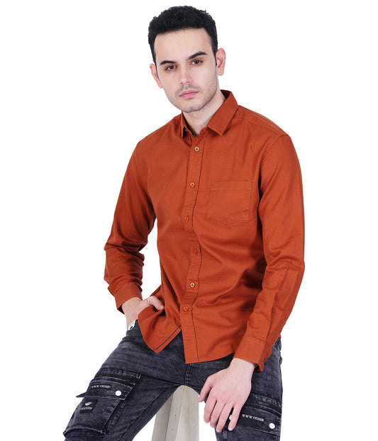 COTTON TEXTURED DOBBY  CASUAL SHIRT